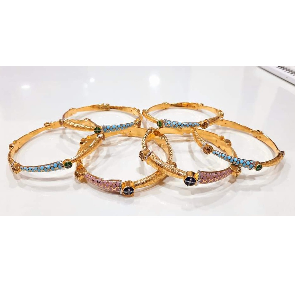 22 carat gold ladies classical ladies bangles RH-LB810