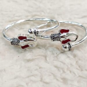 silver antiq kids bangles RH-KB255
