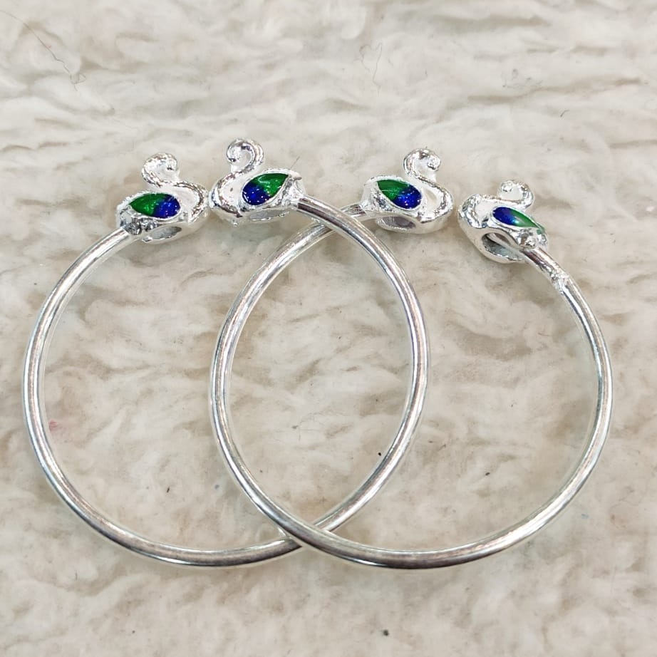 silver fancy kids bangles RH-KB245