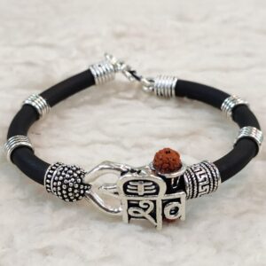 silver shive gents bracelet RH-GB238