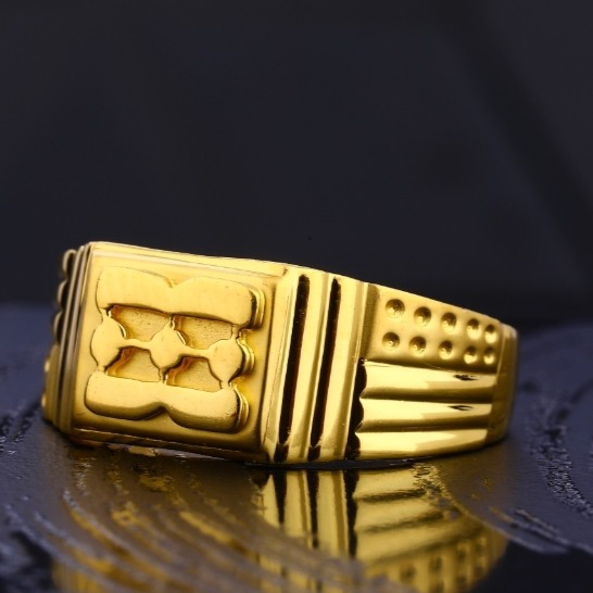 22 carat gold stylish gents rings RH-GR253