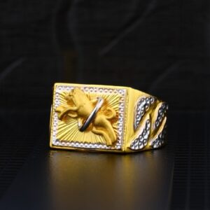 22 carat gold plain gents rings RH-GR656