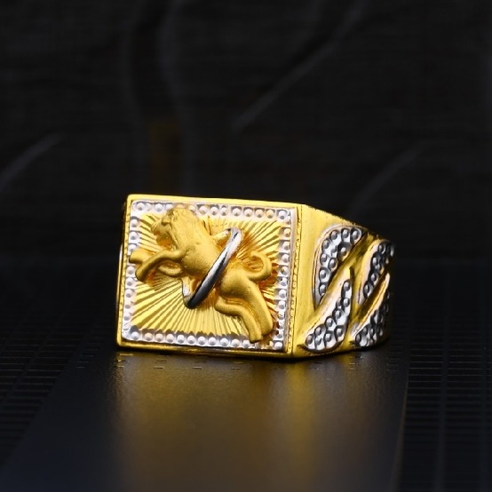 22 carat gold plain gents rings RH-GR656