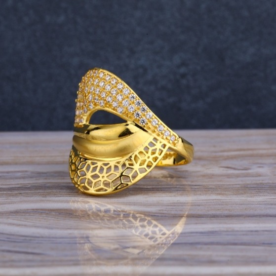 22 carat gold delicate ladies long rings RH-LR649