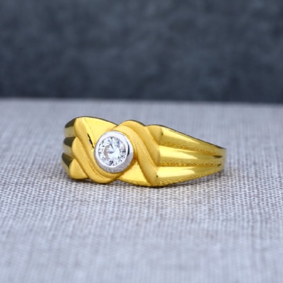 22 carat gold plain fancy gents rings RH-GR643