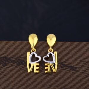22 carat gold antique ladies earrings RH-LE648