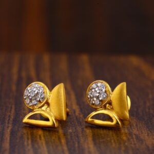 22 carat gold fancy ladies earrings RH-LE605