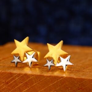22 carat gold fancy ladies earrings RH-LE598