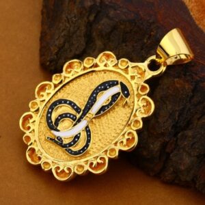 22 carat gold hollow classical gents pendants RH-GP583