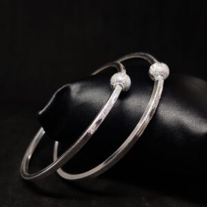 silver traditional baccha bangle RH-BB594