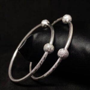 silver antique baccha bangle RH-BB593