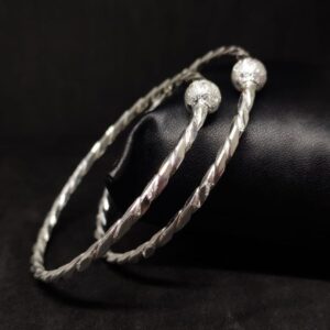 silver fancy baccha bangles RH-BB589