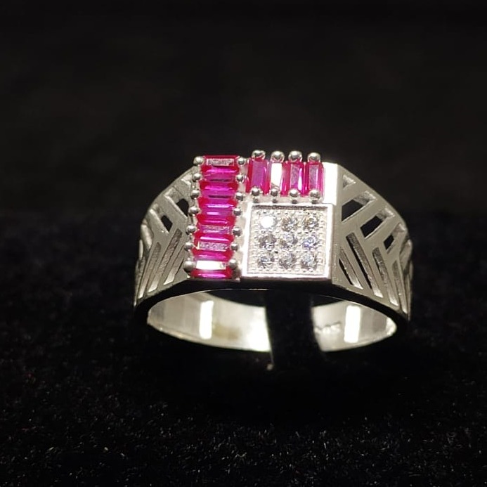 silver fancy gents rings RH-GR581