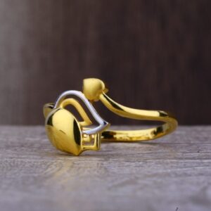 22 carat gold plain ladies rings RH-LR502