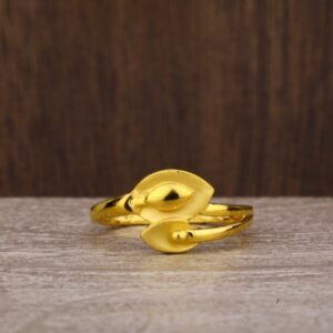 22 carat gold plain ladies rings RH-LR789