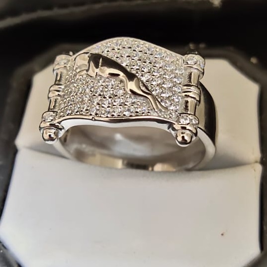 92.5 silver jaguar gents rings RH-GR482