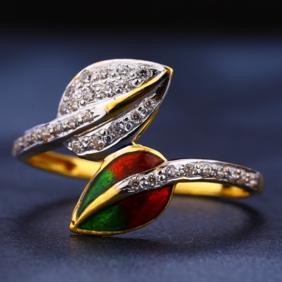 22 carat gold delicate ladies rings RH-LR448