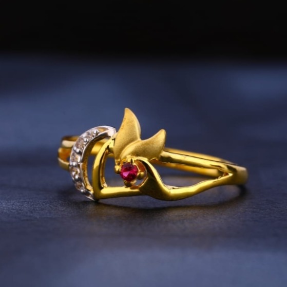 22 carat gold classical ladies rings RH-LR437