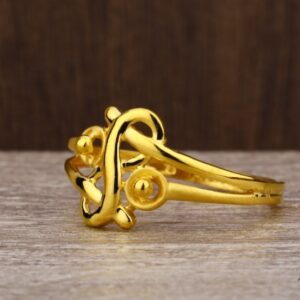 22 carat gold exclusive plain ladies rings RH-LR432