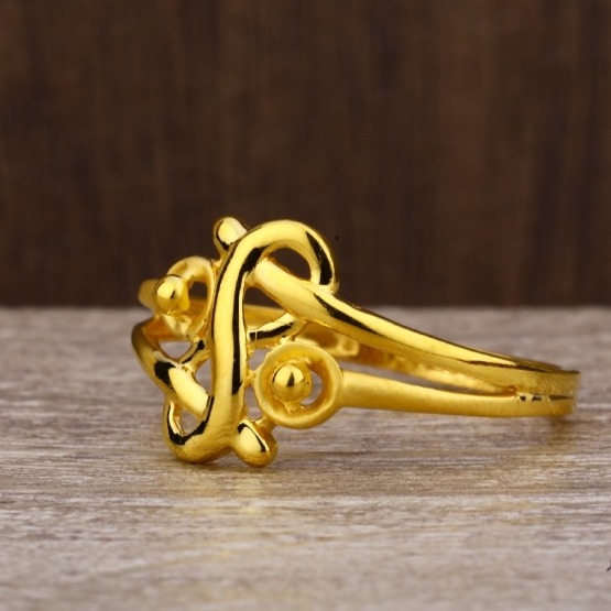 22 carat gold exclusive plain ladies rings RH-LR432