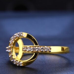 22 carat gold hallmark stylish ladies rings RH-LR404