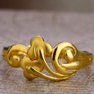 22 carat gold plain ladies rings RH-LR397