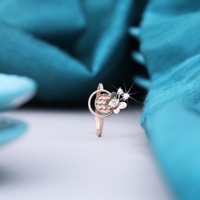 18 carat rose gold fancy ladies rings RH-LR353