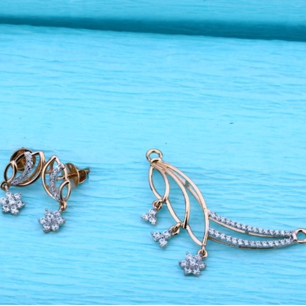18 carat rose gold ladies pendants set RH-PS340