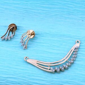 18 carat rose gold classical ladies pendants set RH-PS337