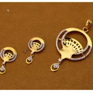 22 carat gold antiq ladies pendants set RH-PS302