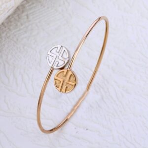 18 carat rose gold ladies bracelet rh-lb908