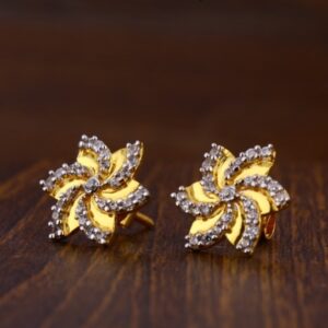 22 carat gold fancy ladies earrings RH-LE878