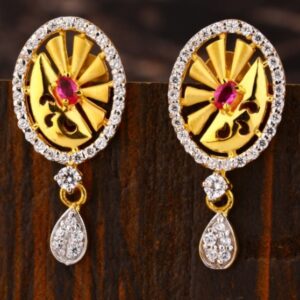 22 carat gold ladies earrings RH-LE869