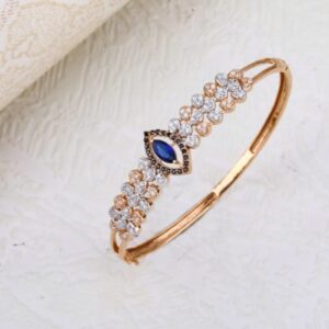 18 carat rose gold classic ladies kada bracelet RH-LB613