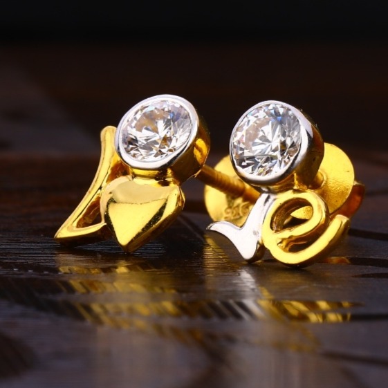 22 carat gold antiq ladies earrings RH-LE373