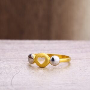 22 carat gold fancy ladies plain rings RH-LR364