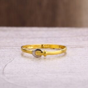 22 carat gold antique ladies plain rings RH-LR363