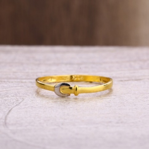 22 carat gold antique ladies plain rings RH-LR363