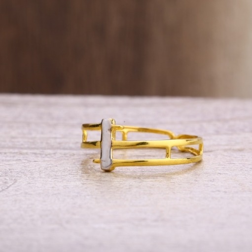 22 carat gold ladies plain rings RH-LR352