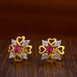 22 carat gold classical ladies earrings RH-LE345