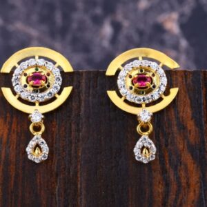 22 carat gold classical ladies earrings RH-LE340