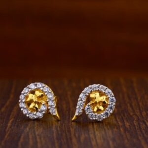 22 carat gold ladies earrings RH_LE336