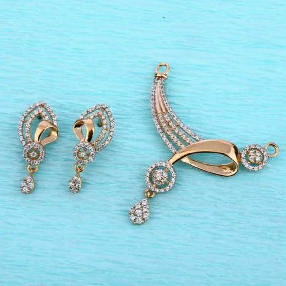 18 Carat Rose Gold Fancy Mangalsutra Pendants Set RH-PS701