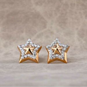 18 Carat Rose Gold Antique Ladies Earrings RH-LE693