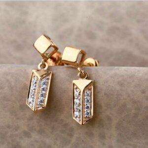18 Carat Rose Gold Ladies Earrings RH-LE689