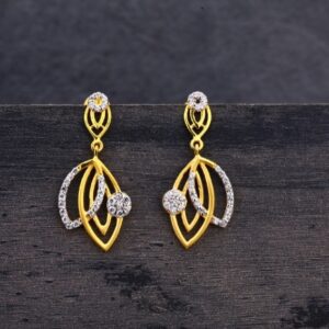 22 carat gold designer hallmark ladies earrings RH-LE607