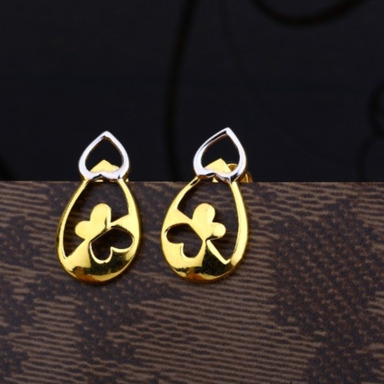 22 carat gold classical ladies earrings RH-LE478