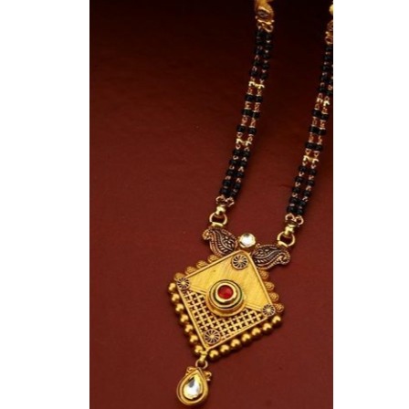 22 carat gold fancy ladies mangalsutra RH-LM471