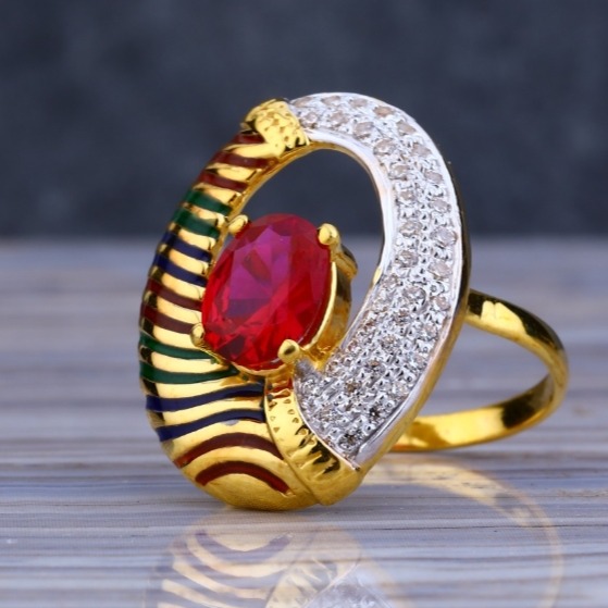 22 carat gold traditional ladies rings ZRH-LR426