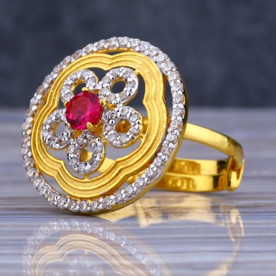 22 carat gold traditional ladies diamonds rings RH-LR421